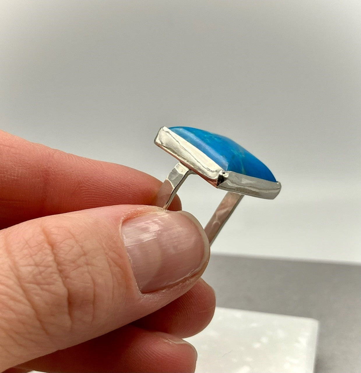 Blue Howlite Ring Size 7.5