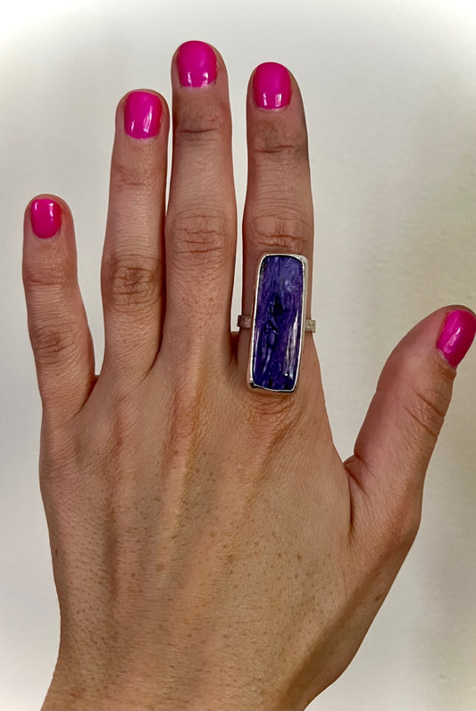 Charoite Ring Size 9