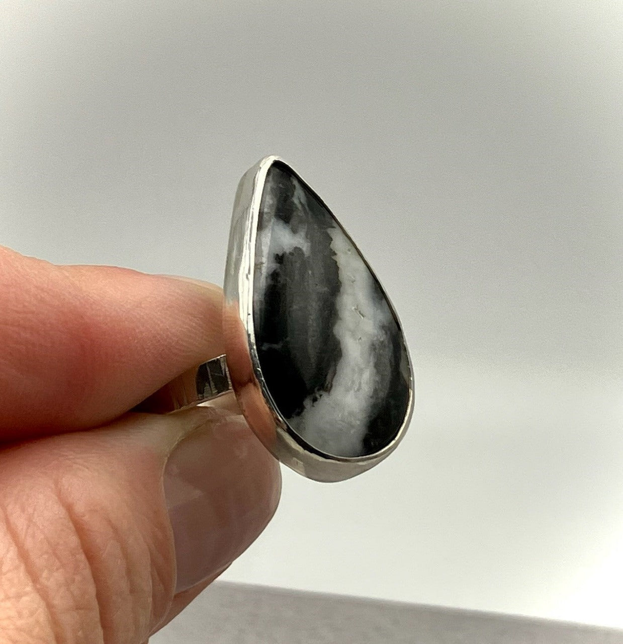 Zebra Agate Ring Size 8.5