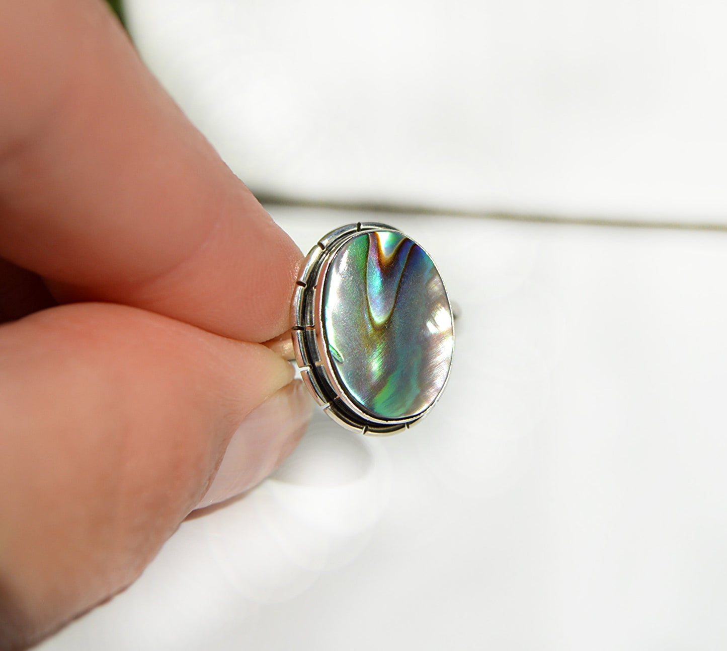Abalone Ring Size 10
