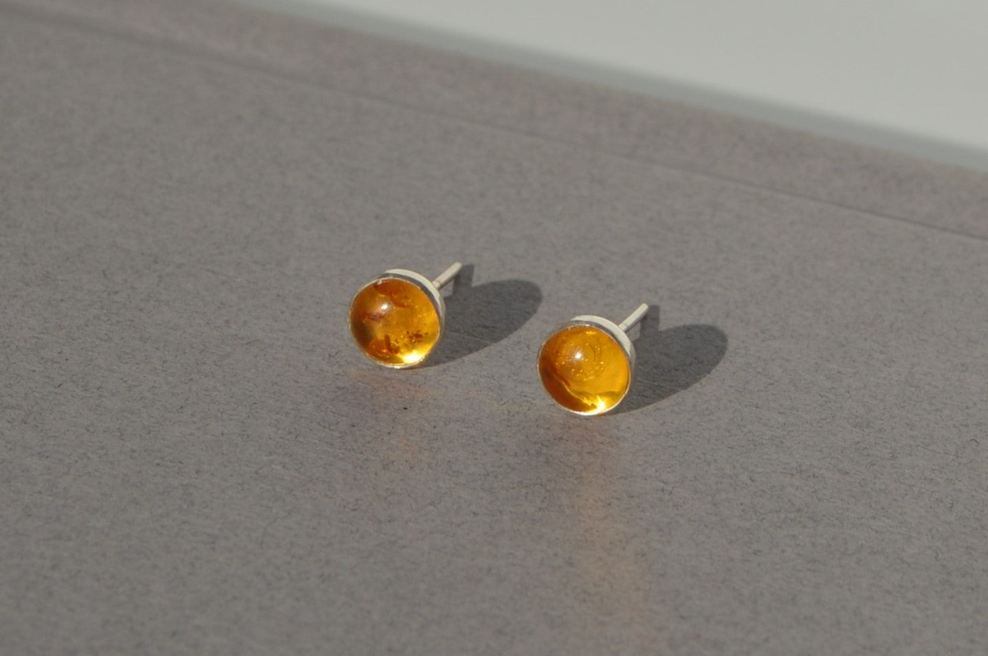 Amber Stud Earrings