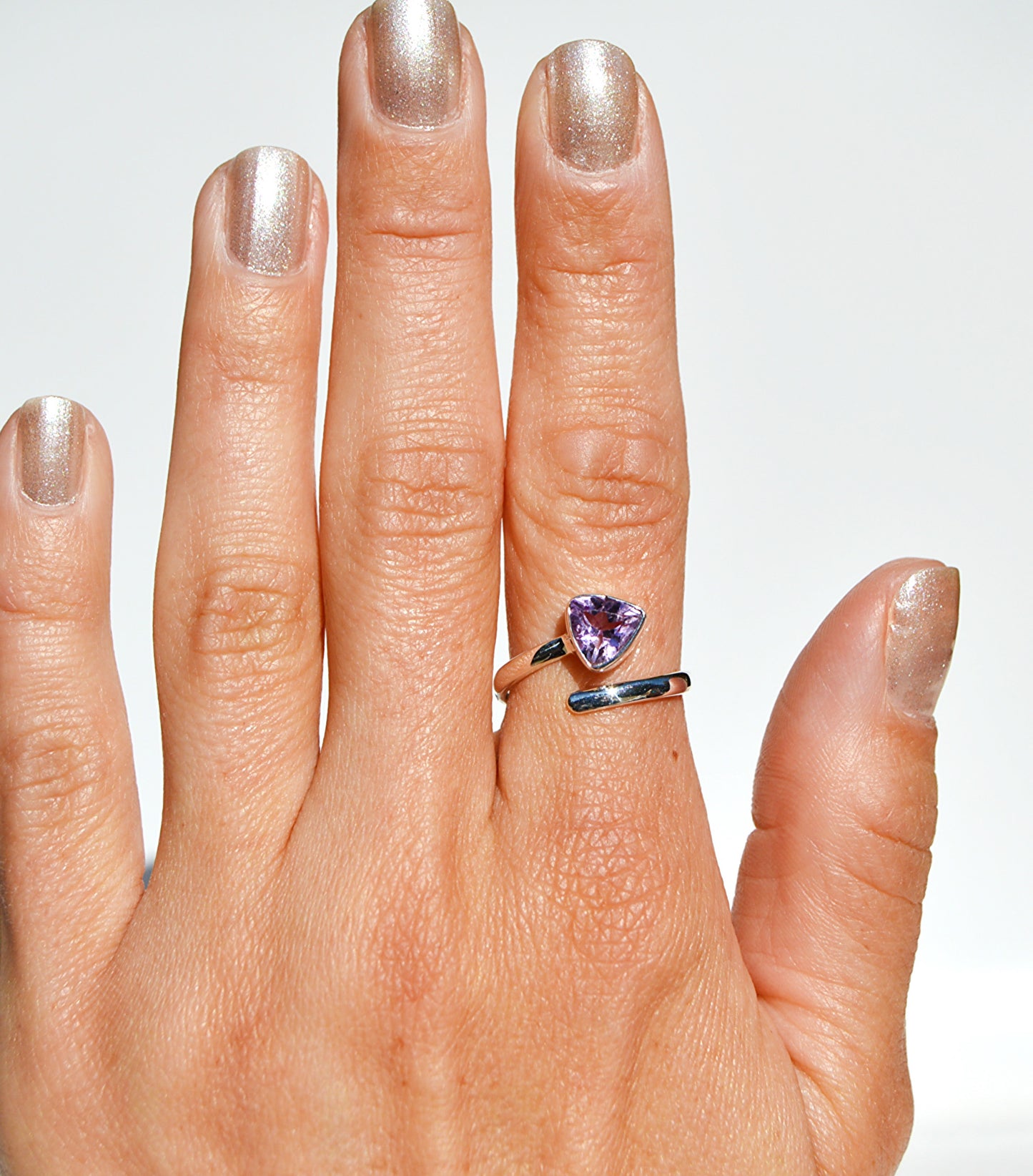 Amethyst Adjustable Ring