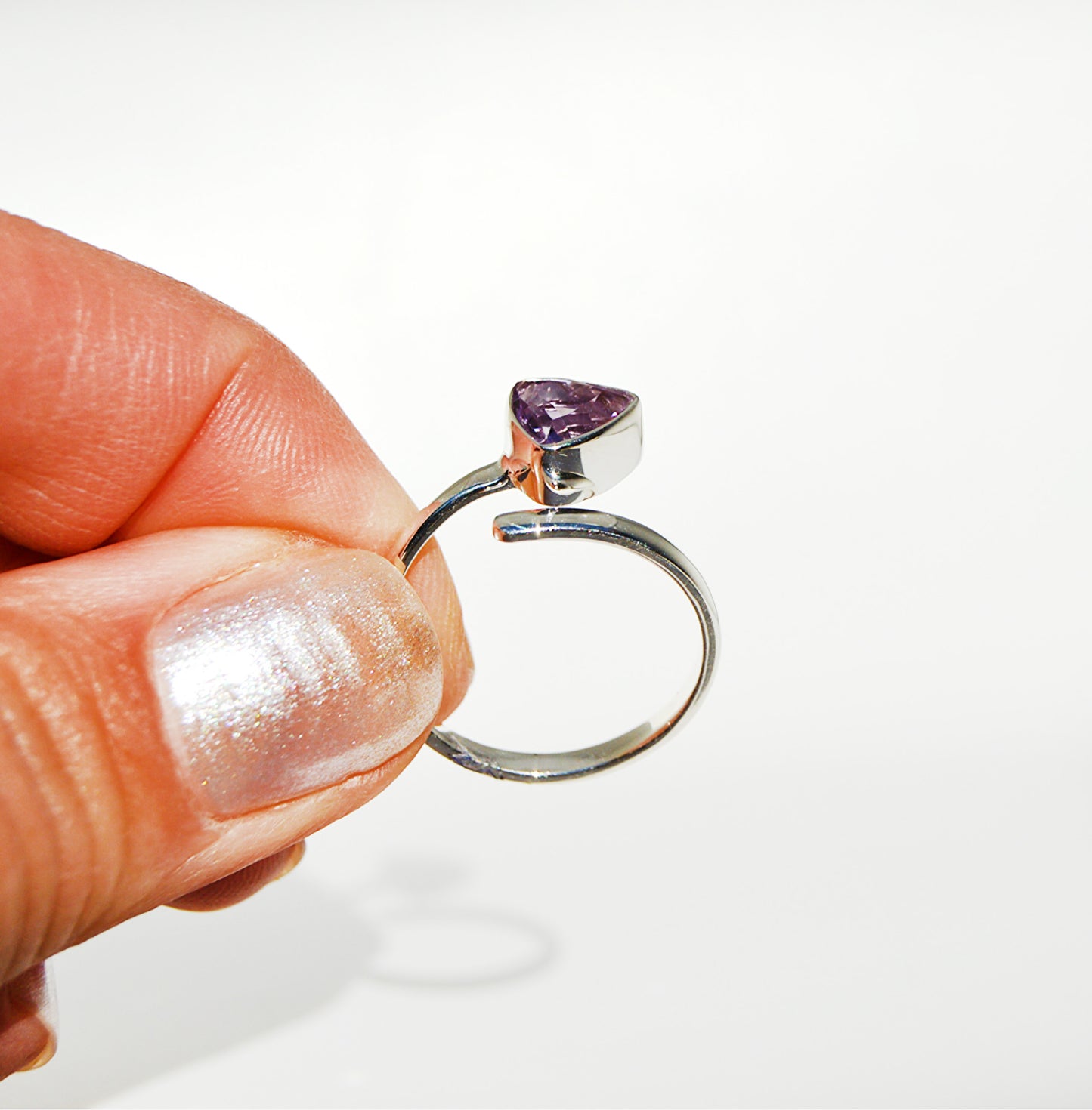 Amethyst Adjustable Ring