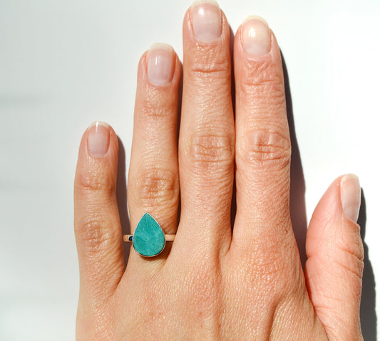 Amazonite Ring Size 6