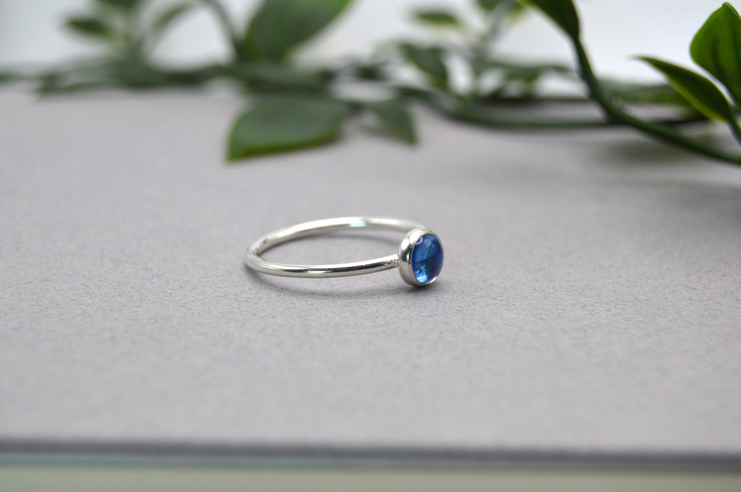 Blue Indigo Topaz Ring