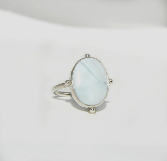 Blue Opal Ring Size 9