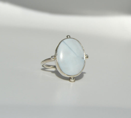 Blue Opal Ring Size 9