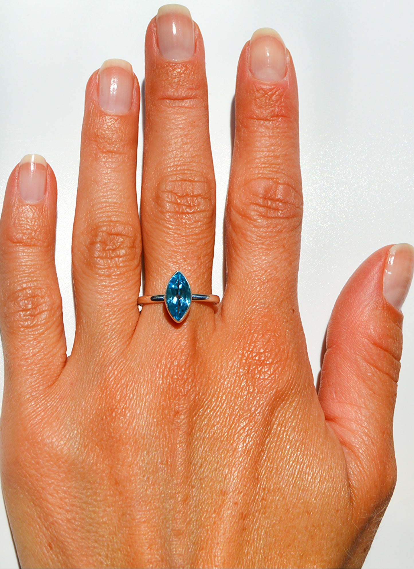 Blue Topaz Marquise Shape Size 9