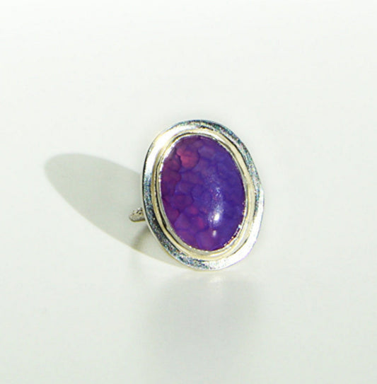 Dragon Agate Ring Size 8.5