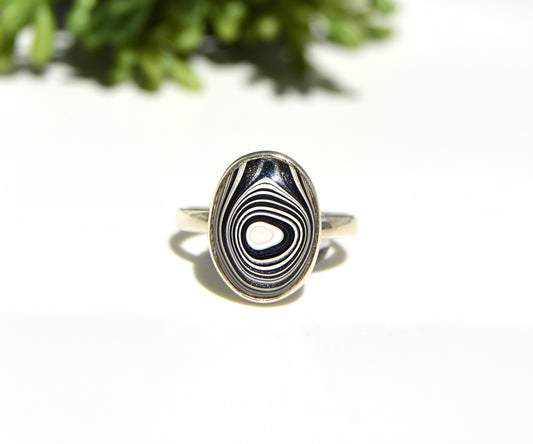 Fordite Classic Ring