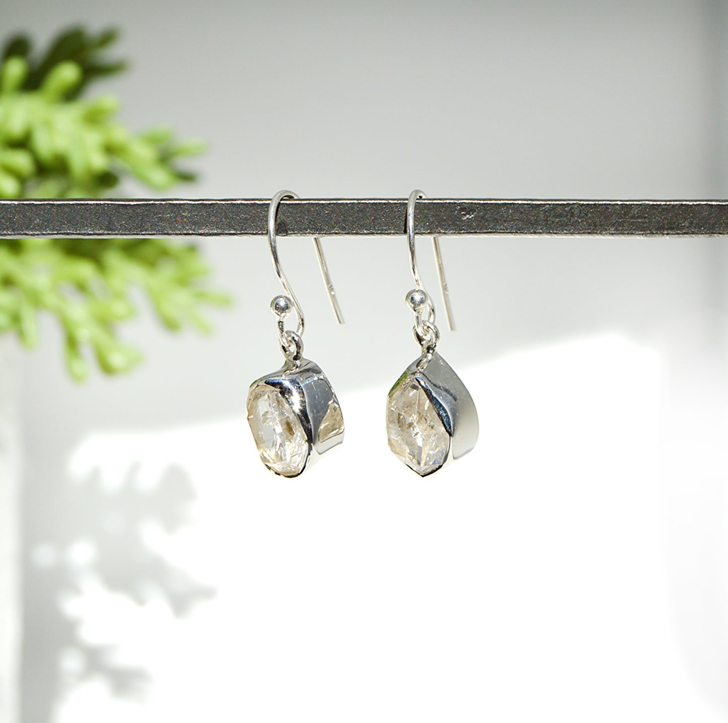 Herkimer Diamond Dangle Earrings