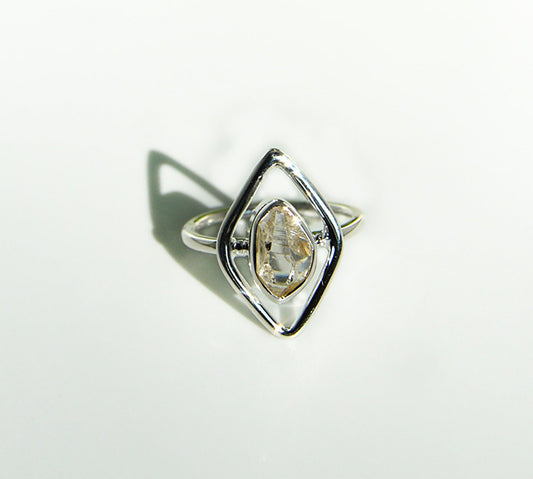 Herkimer Diamond Ring Size 7