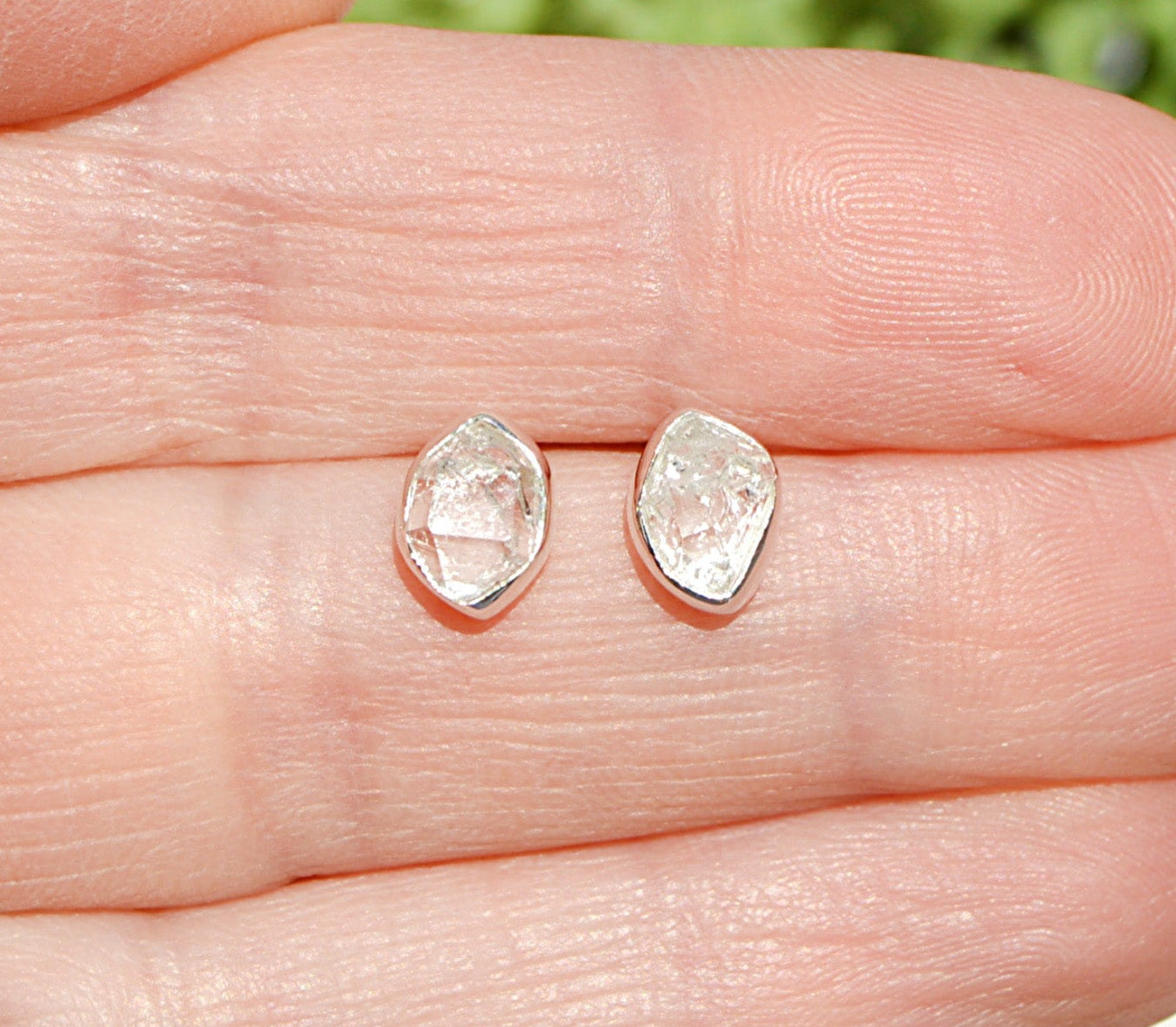 Herkimer Diamond Stud Earrings