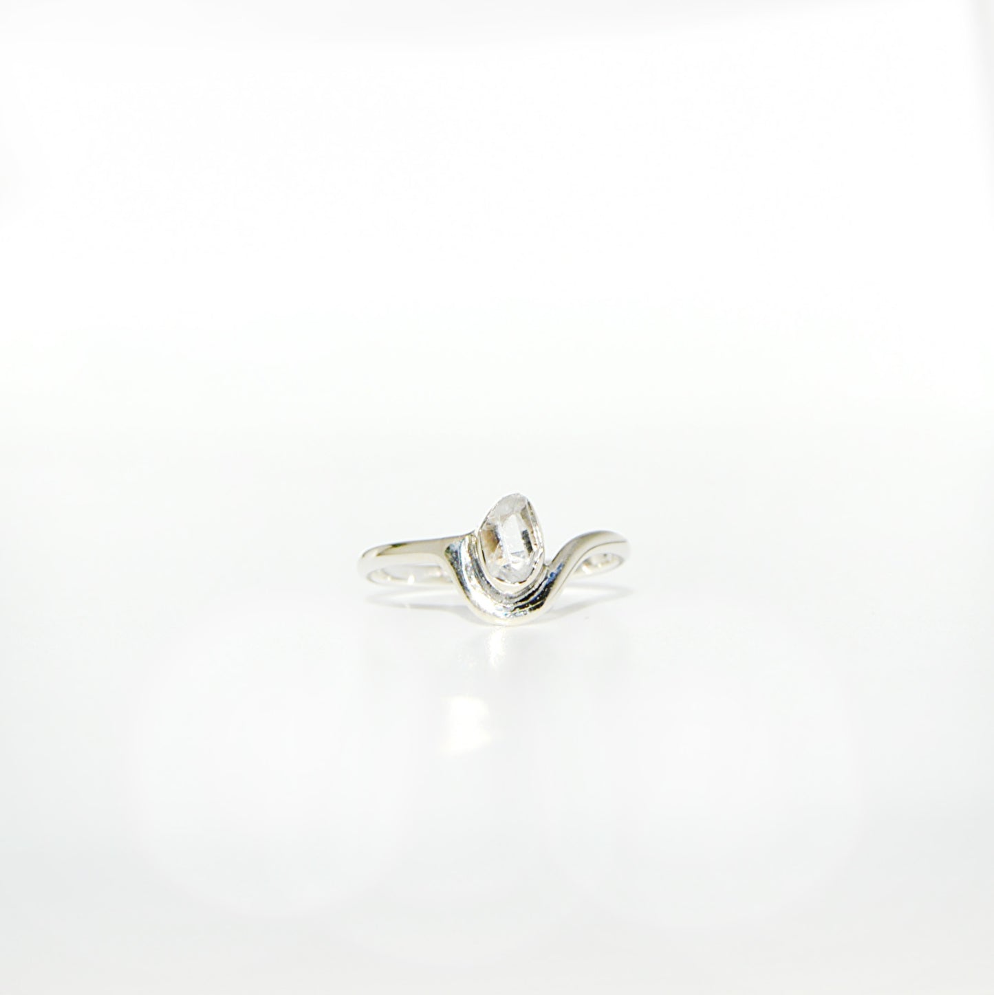 Herkimer Diamond Snow Ring Size 10