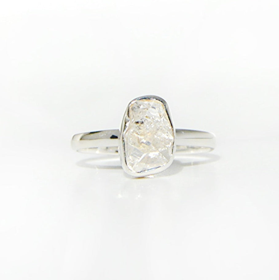 Herkimer Diamond Ring Size 10