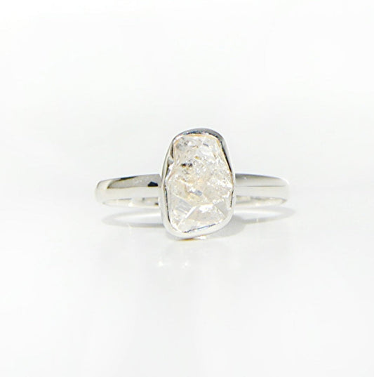 Herkimer Diamond Ring Size 10