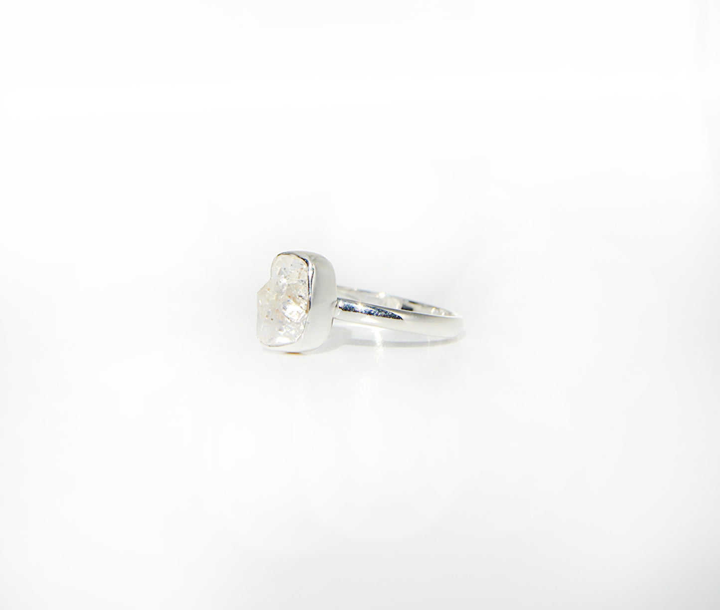 Herkimer Diamond Ring Size 10