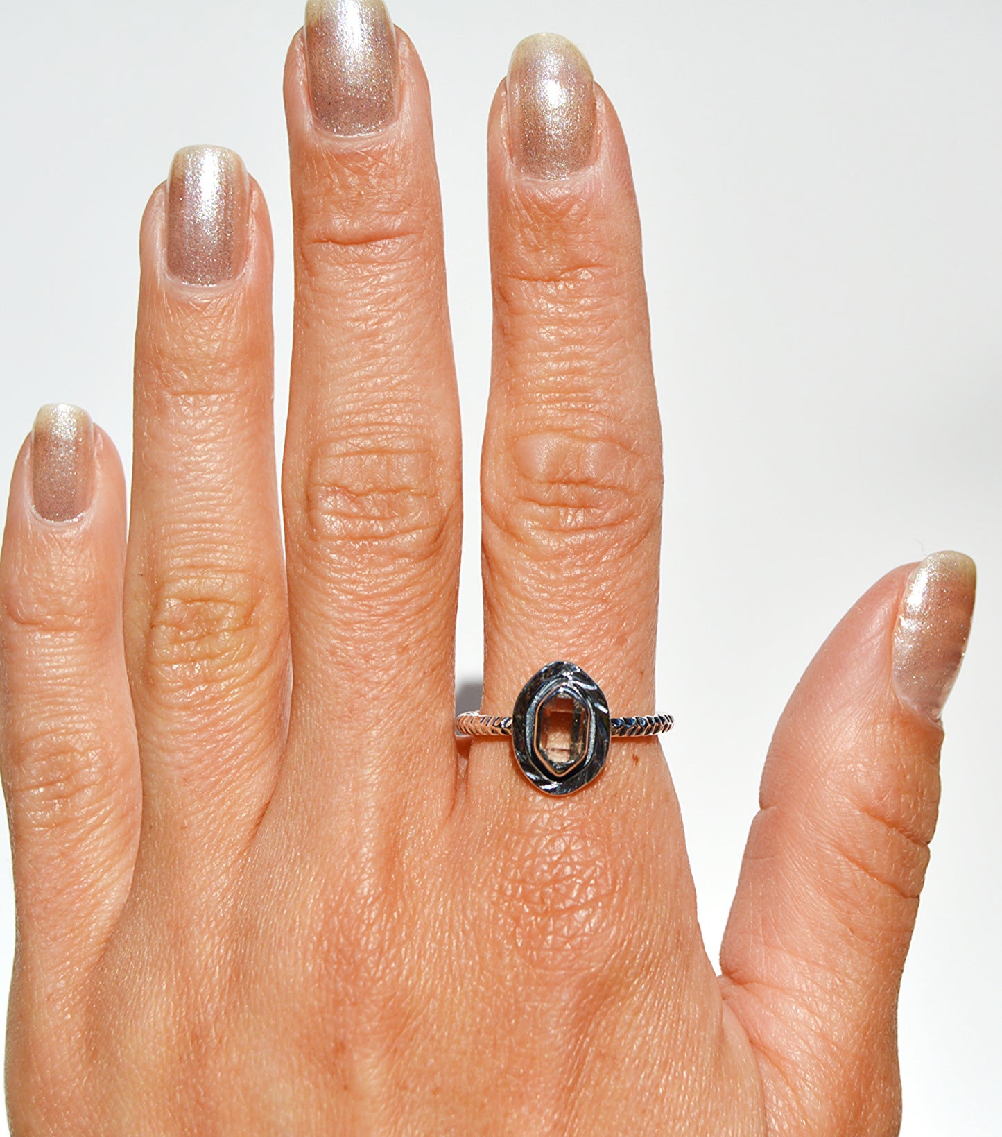 Herkimer Diamond Cocktail Ring