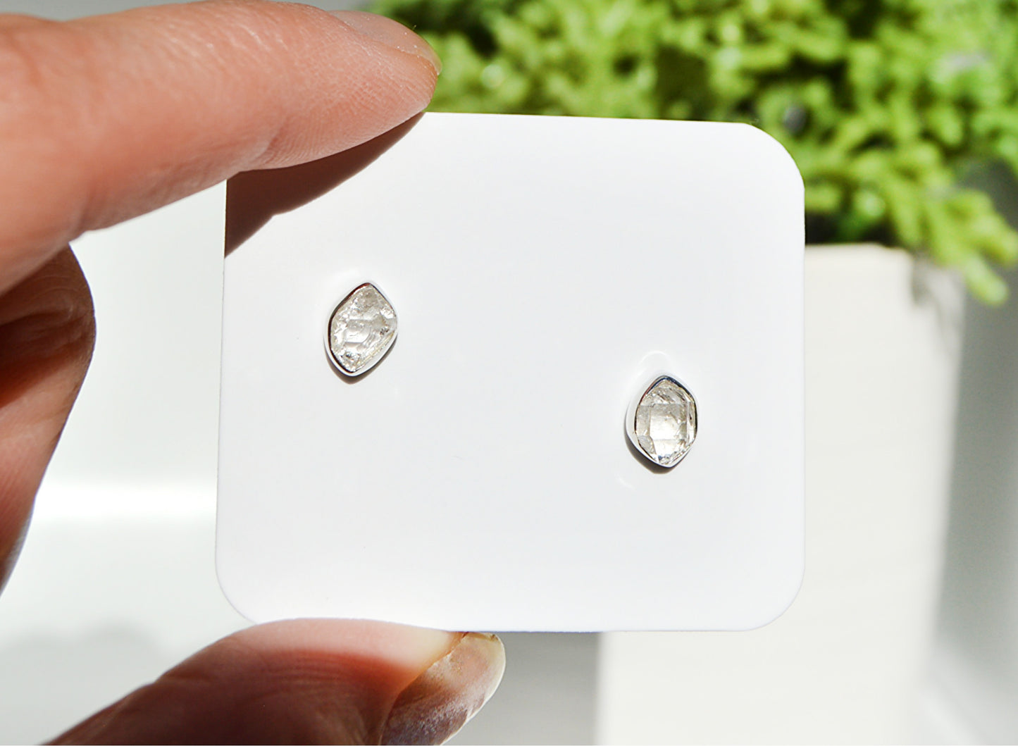 Herkimer Diamond Stud Earrings
