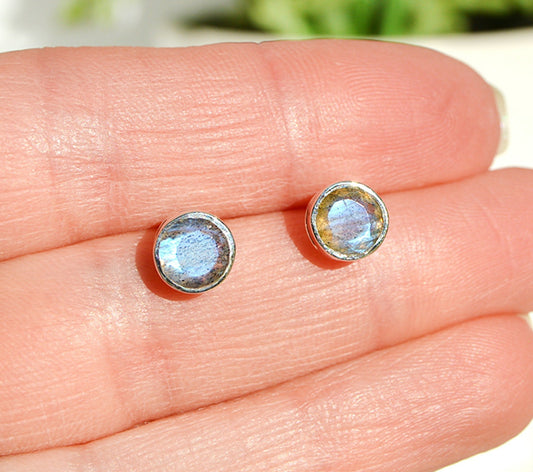 Labradorite Stud Earrings