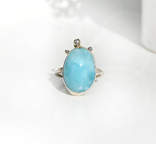 Larimar Ring Size 8