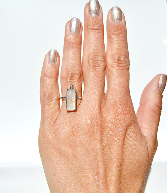 Moonstone Ring Size 6