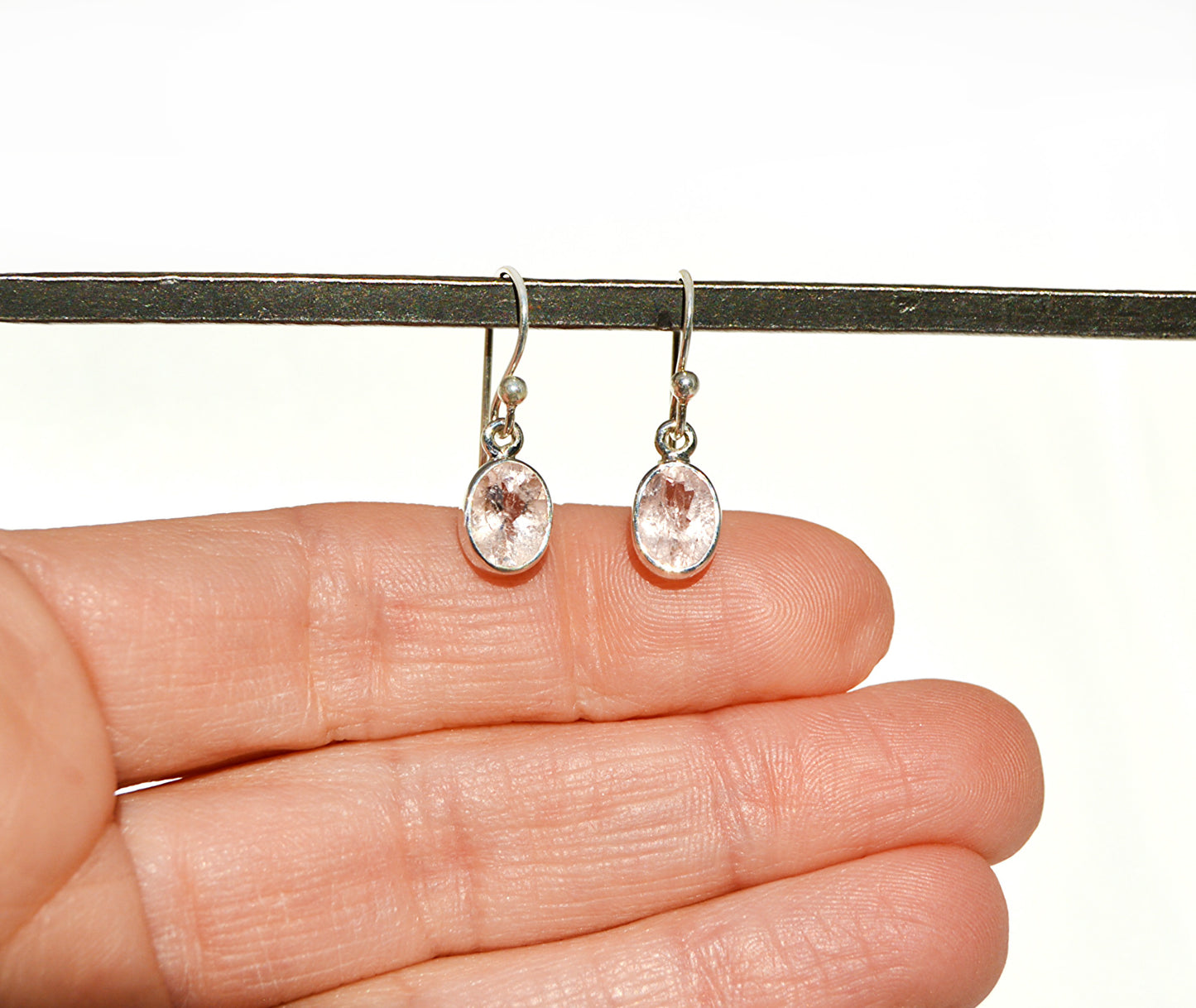 Morganite Dangle Earrings