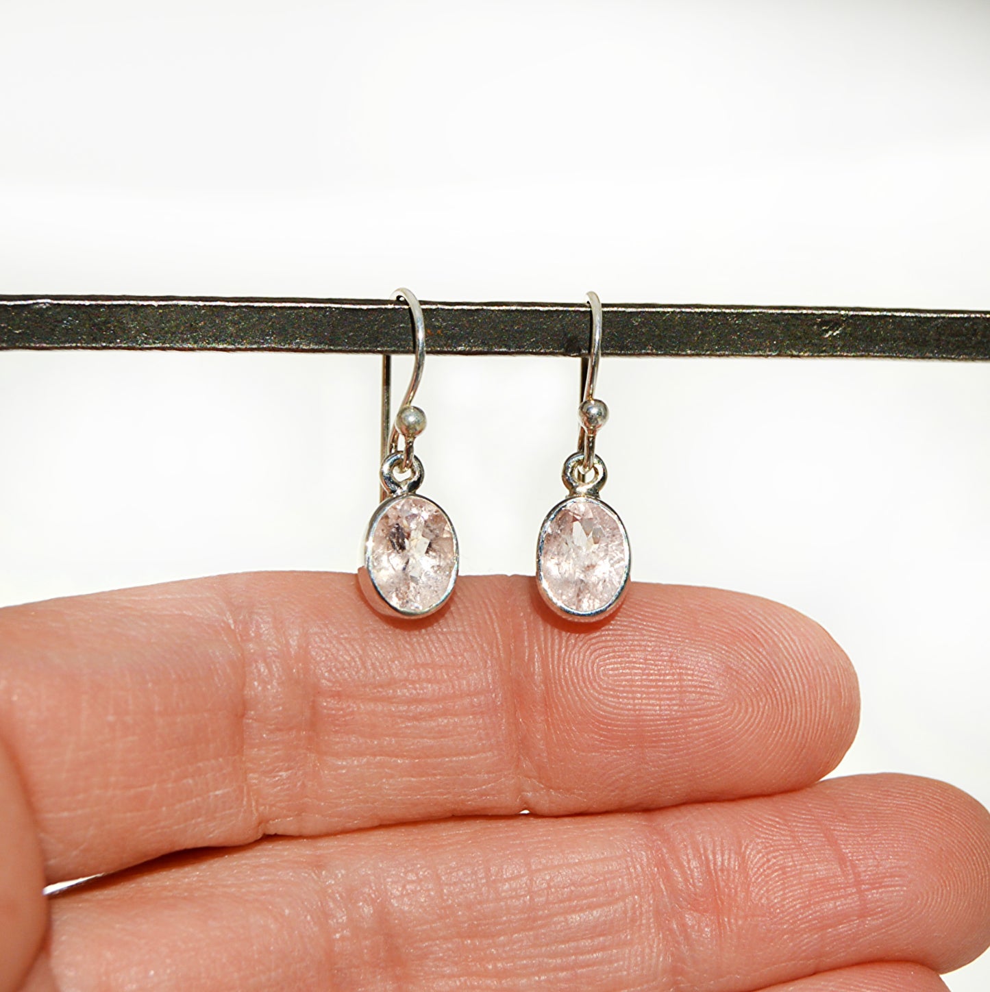 Morganite Dangle Earrings