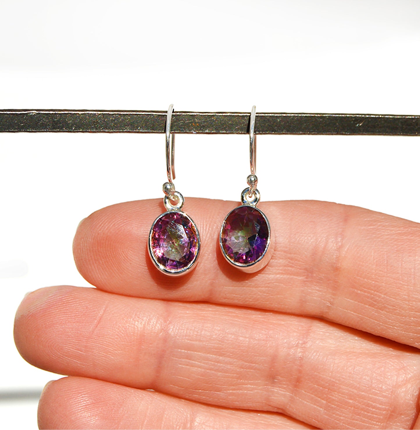 Mystic Topaz Dangle Earrings
