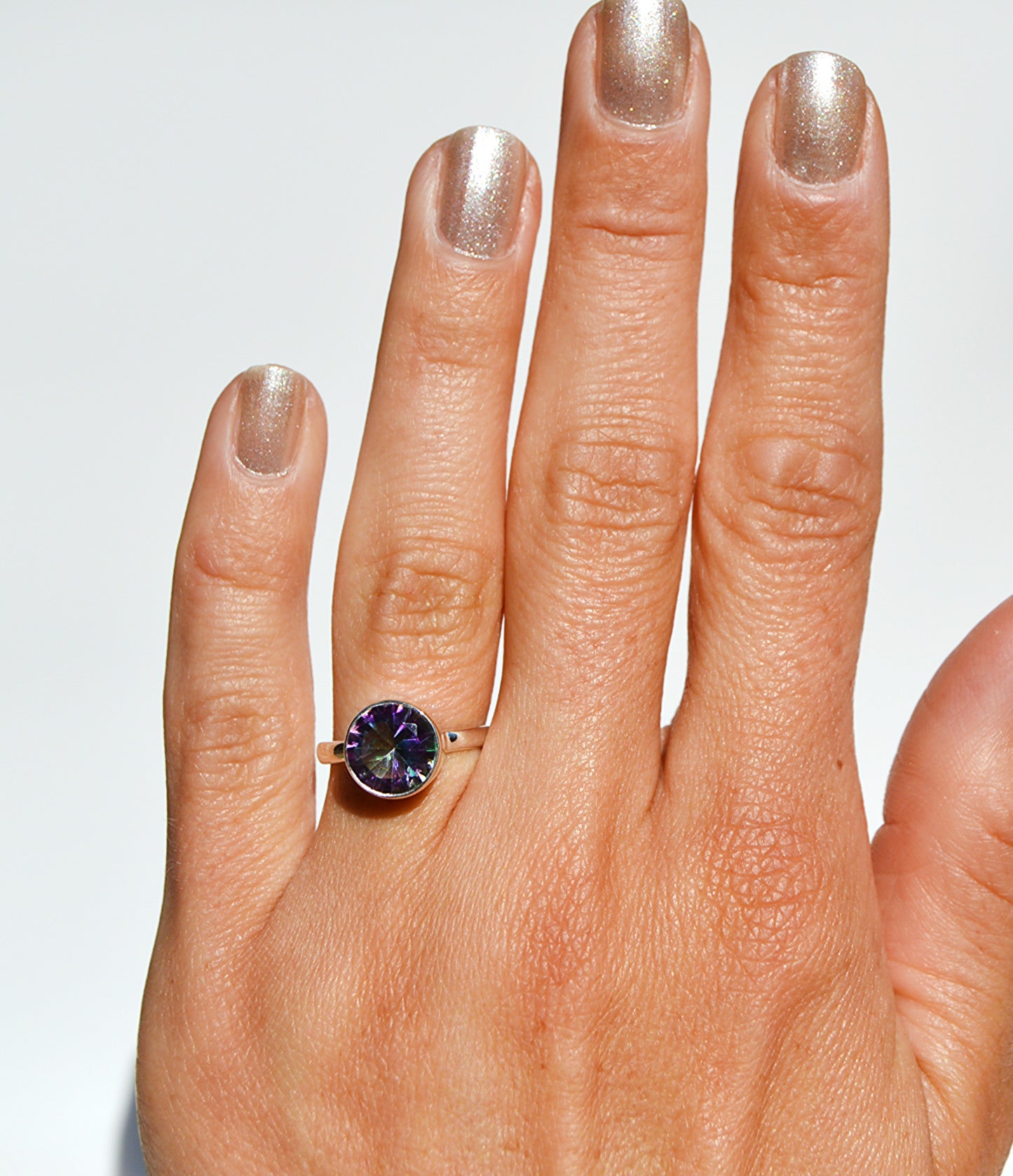 Mystic Topaz Round Grand Ring