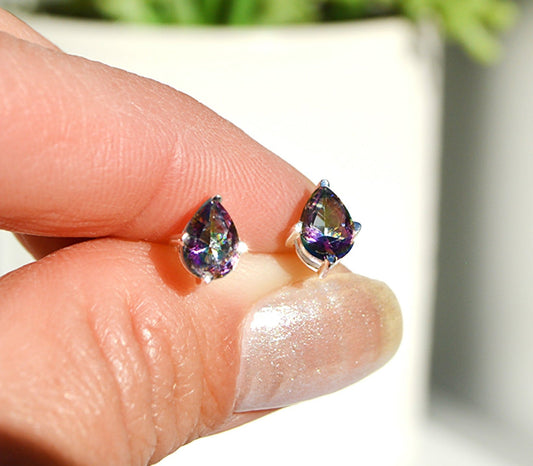 Mystic Topaz Stud Earrings