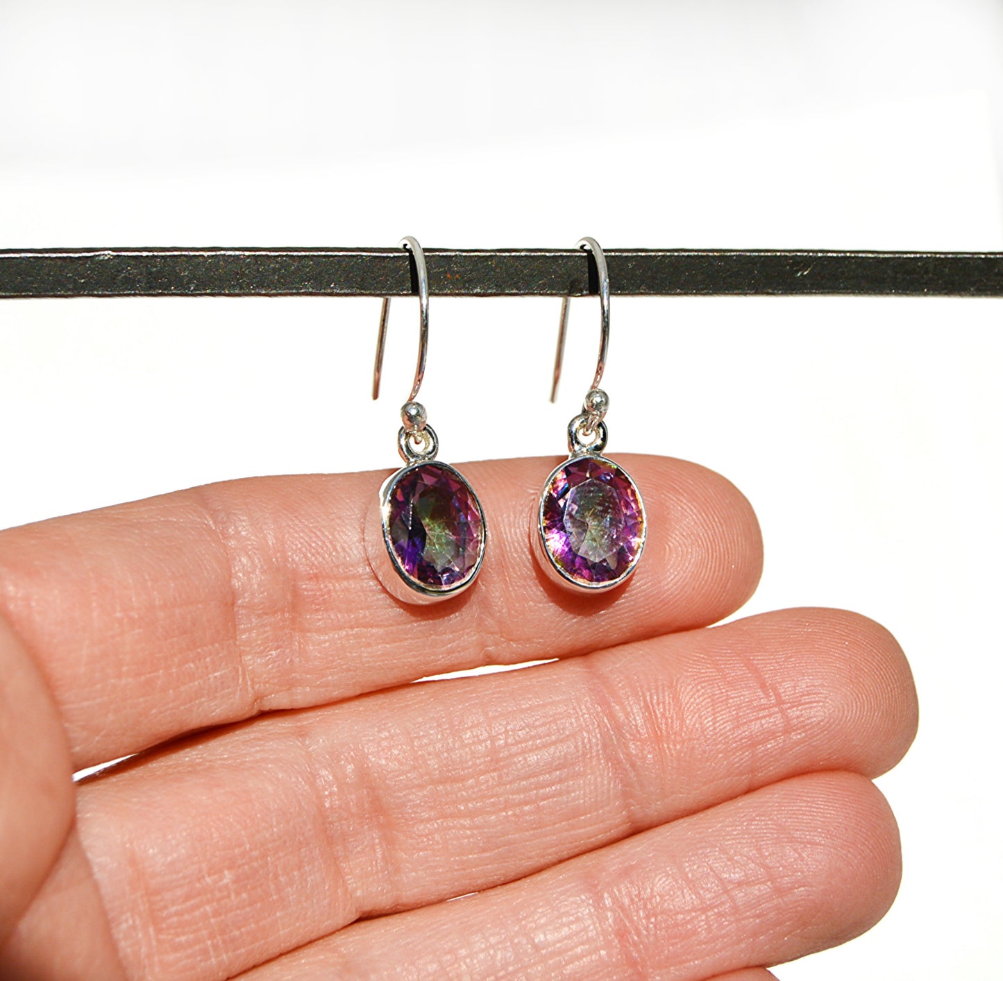 Mystic Topaz Dangle Earrings