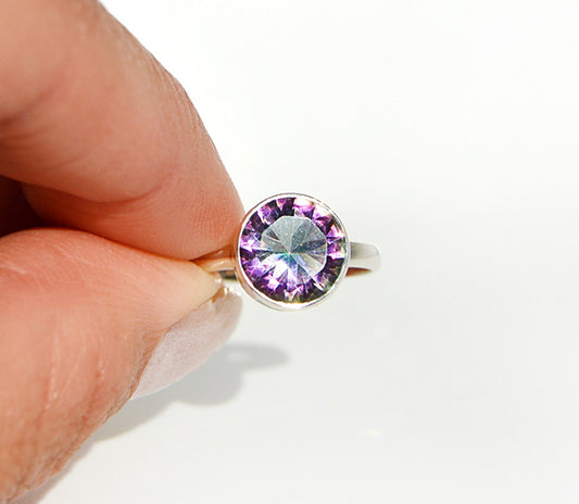Mystic Topaz Round Grand Ring