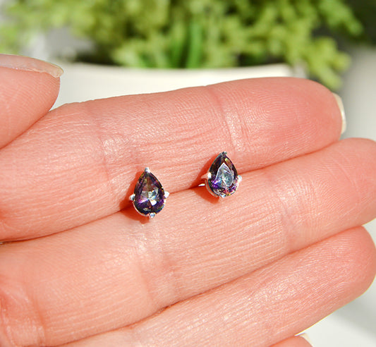Mystic Topaz Stud Earrings