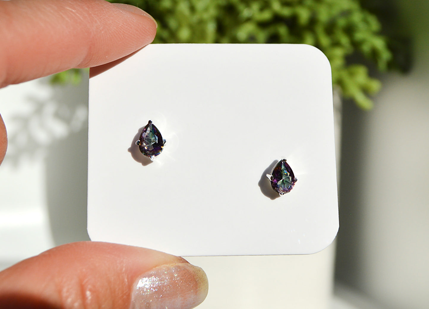 Mystic Topaz Stud Earrings