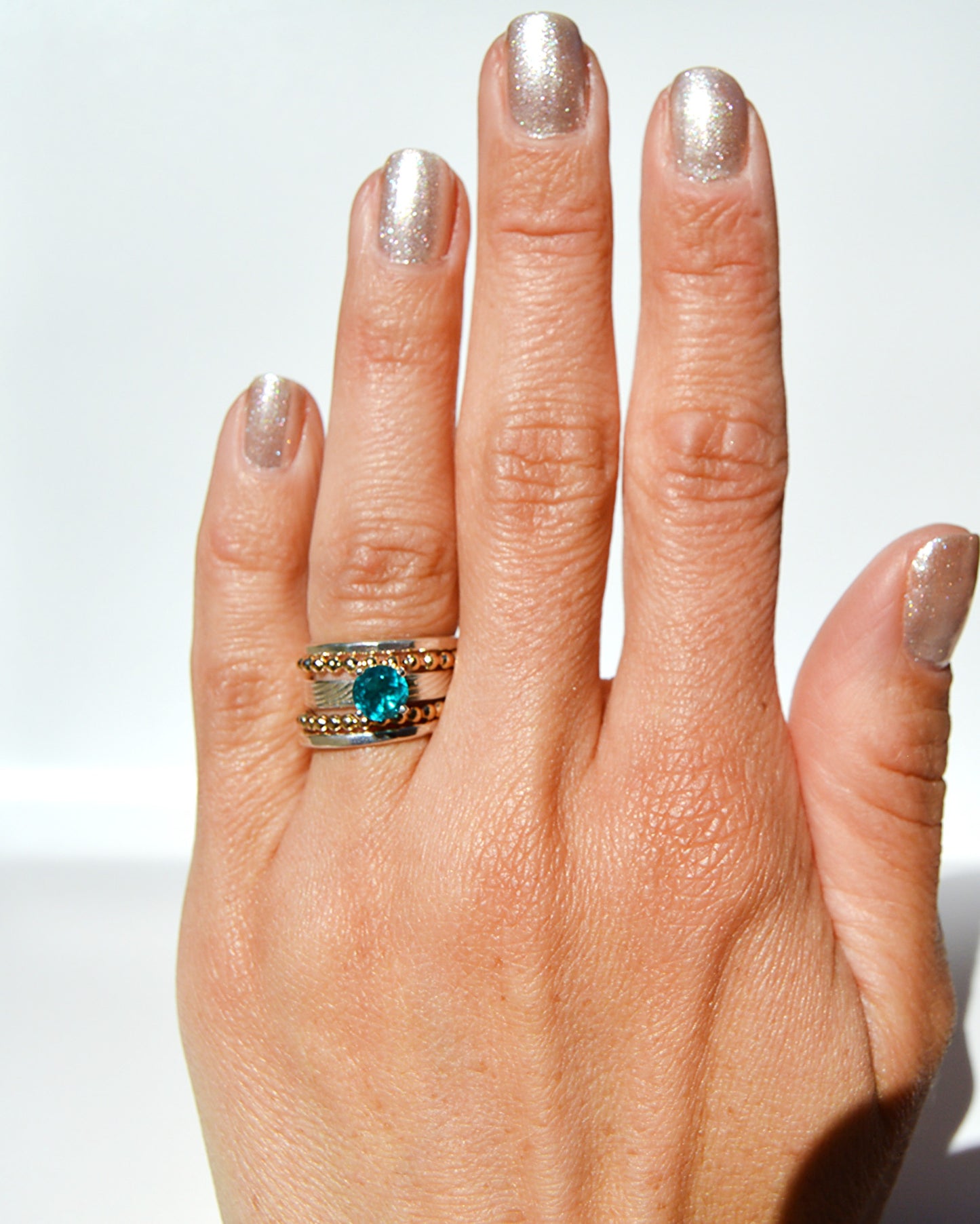 Paraiba Topaz Prong Set Ring