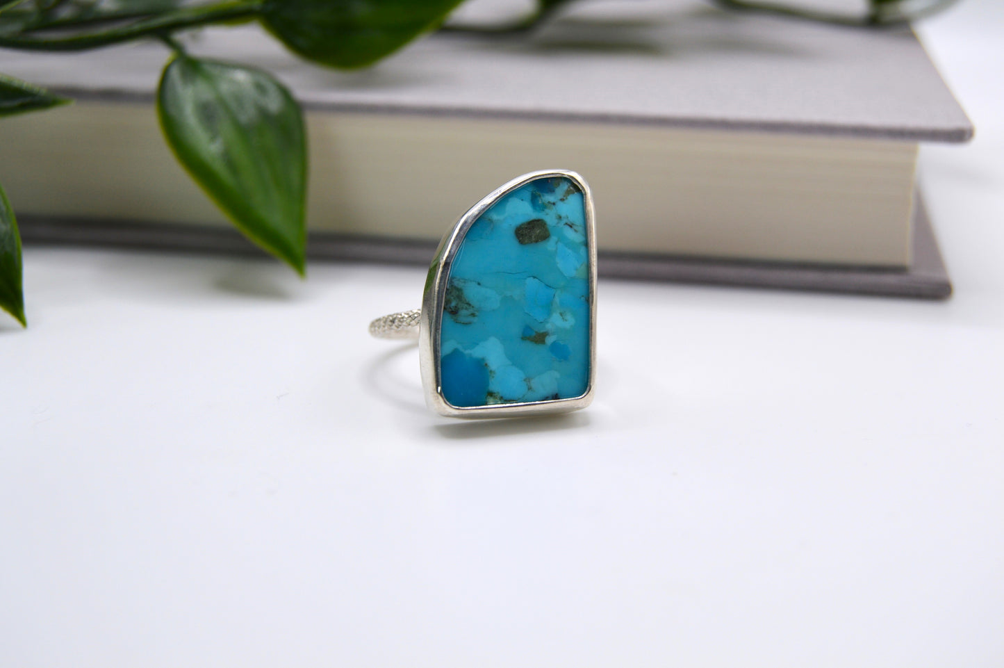 Turquoise Surf Ring Size 9.5
