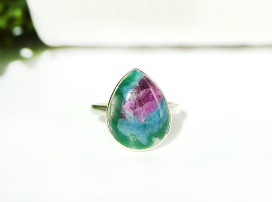 Ruby Zoisite Ring Size 6