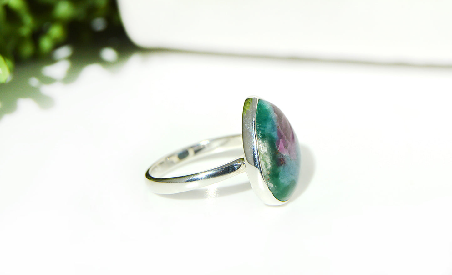 Ruby Zoisite Ring Size 6