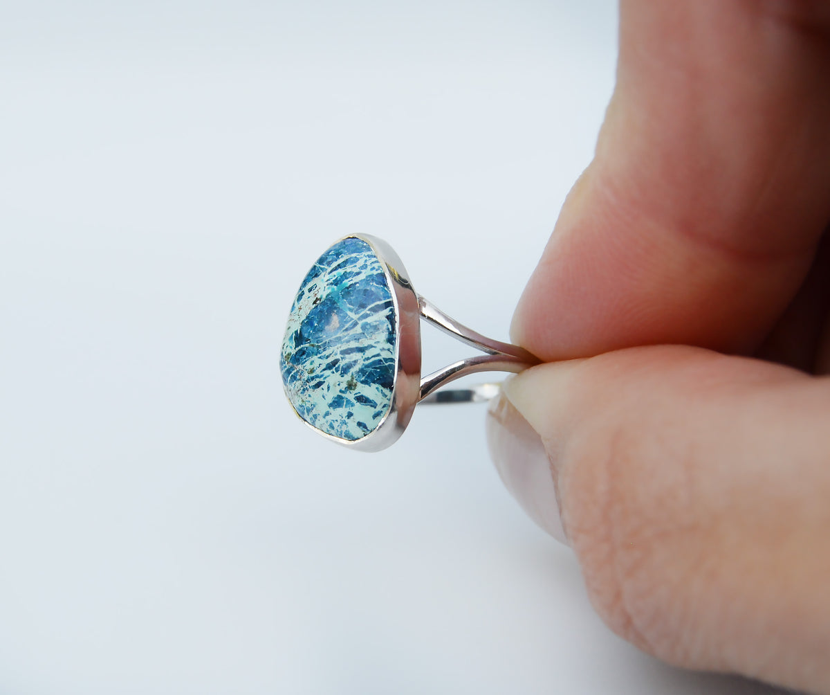 JeniMarie Jewelry with a unique shattuckite stone set in sterling silver. 
