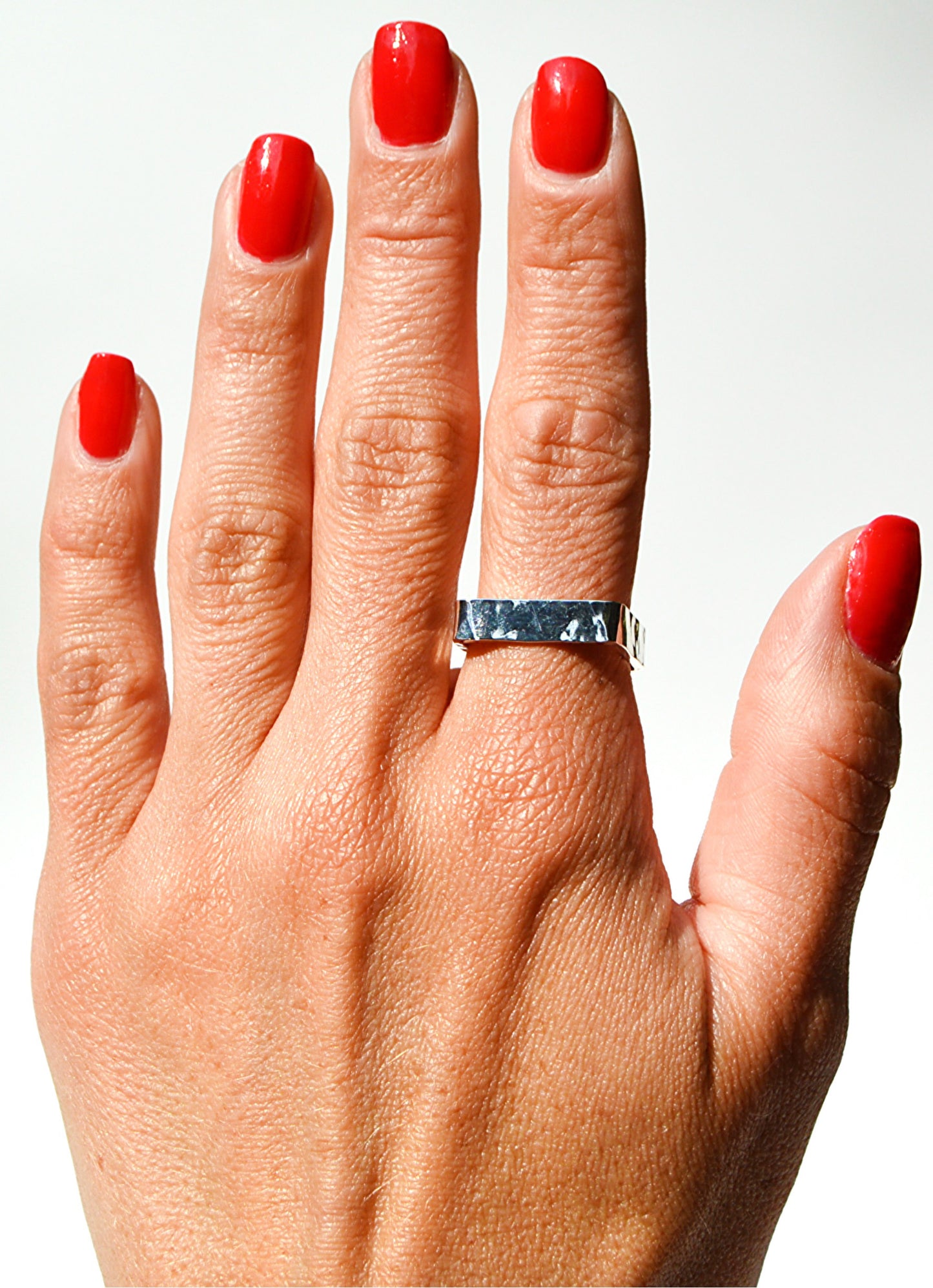 Thick Sterling Silver Square Ring