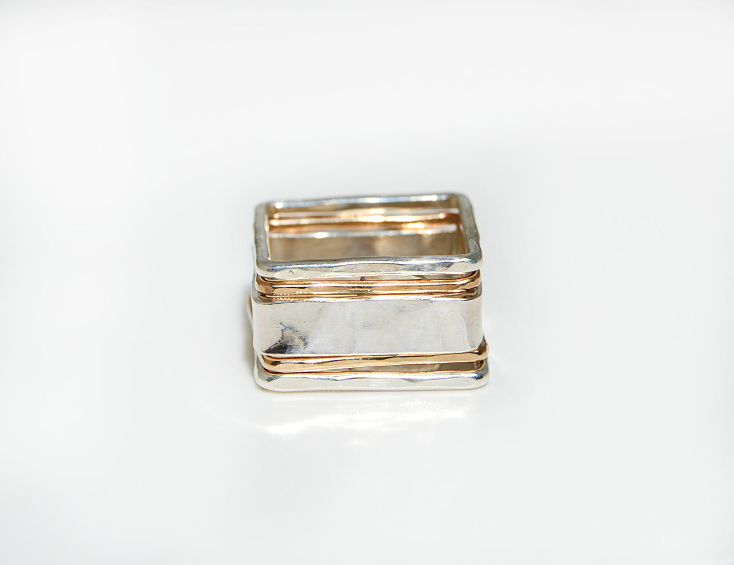 Thick Sterling Silver Square Ring