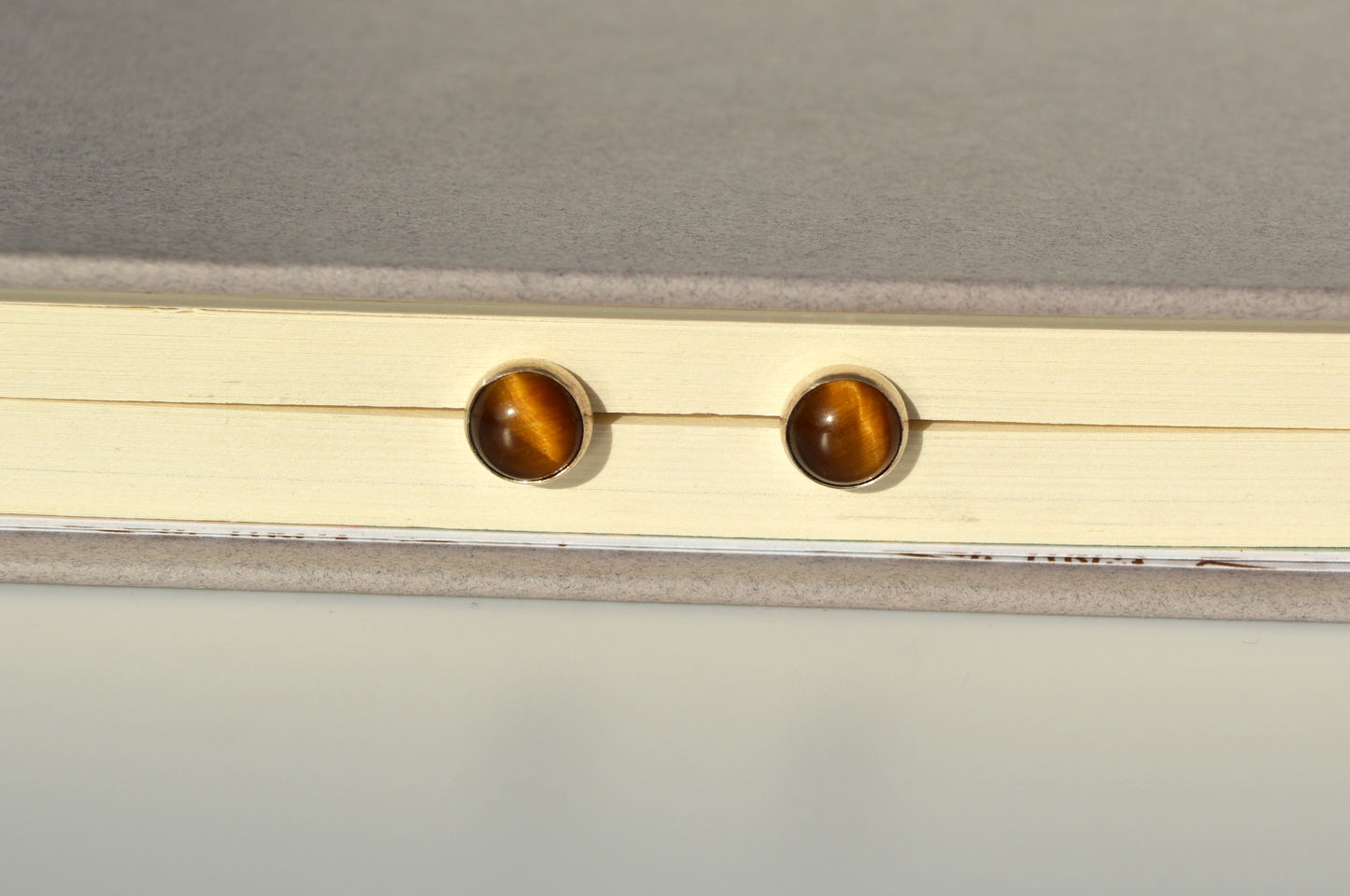 Tigers Eye Stud Earrings