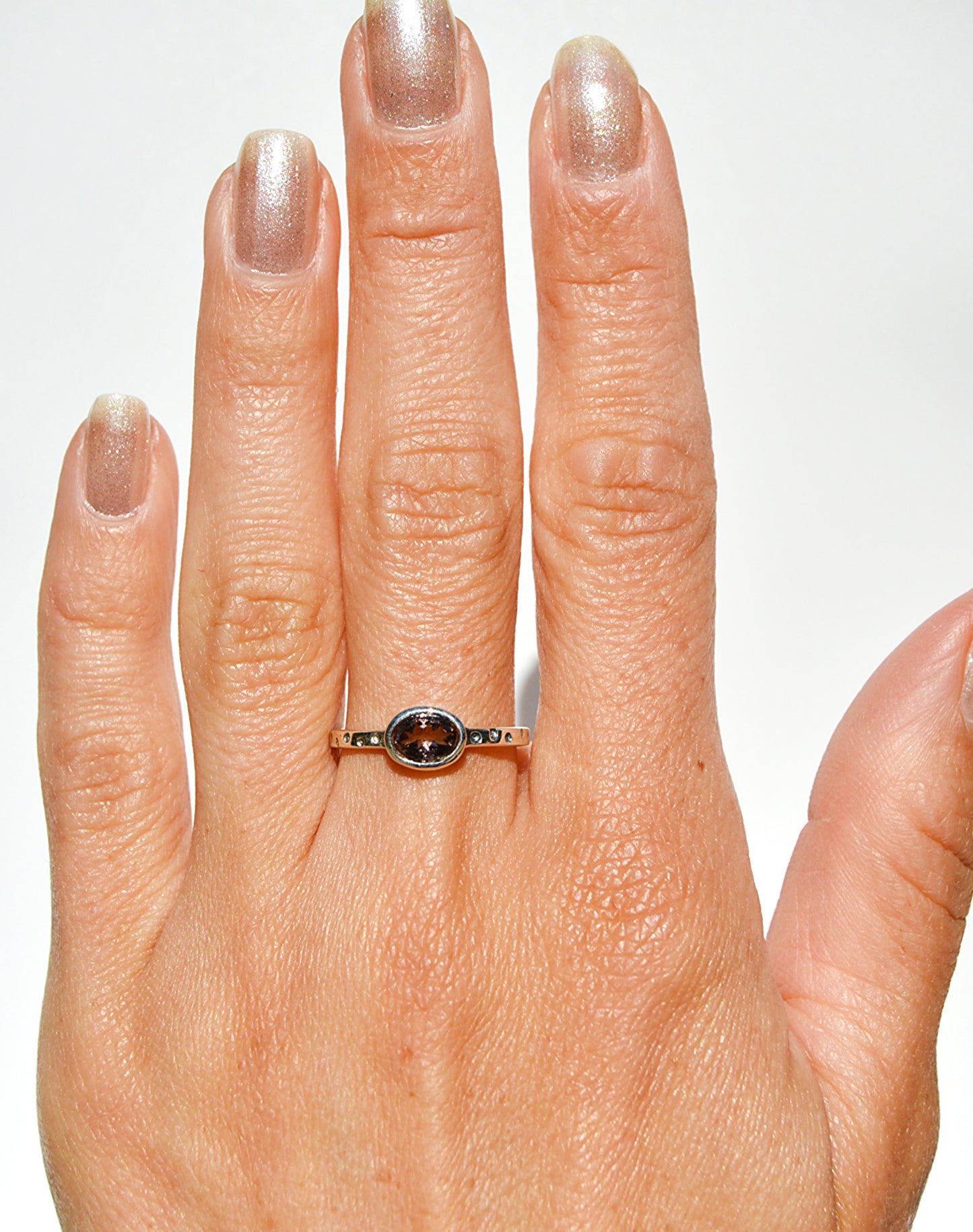 Tourmaline Oval Ring Size 8