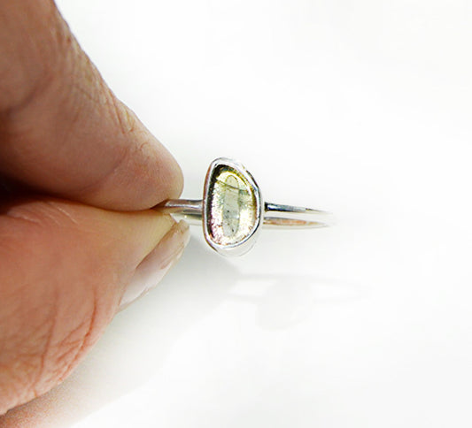 Tourmaline ring, size 9, handmade