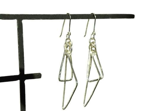 Triangle Sterling Silver Earrings