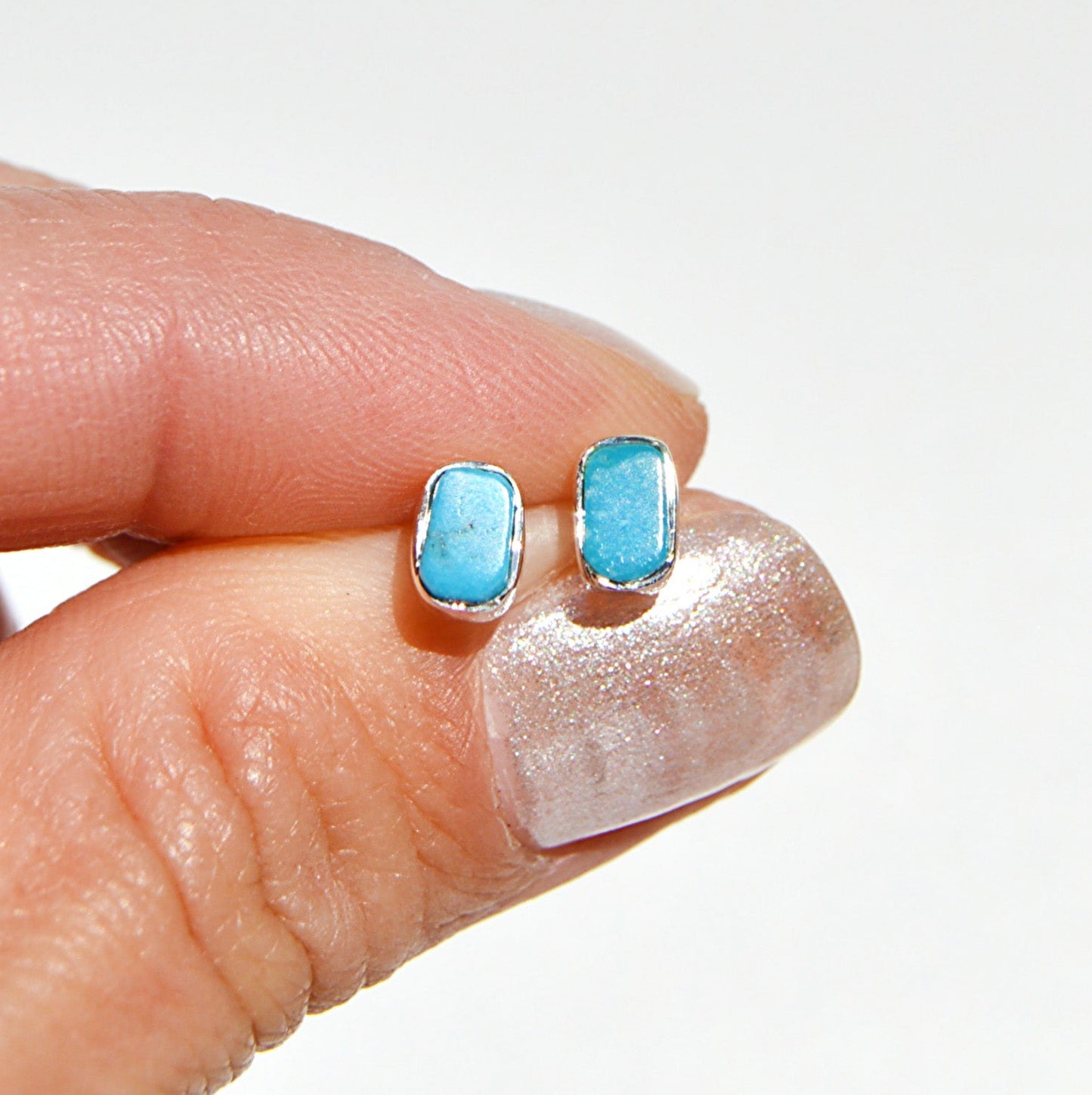 Turquoise stud earrings 