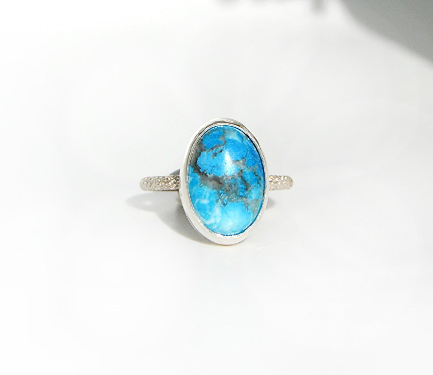 Turquoise Howlite Ring Size 5