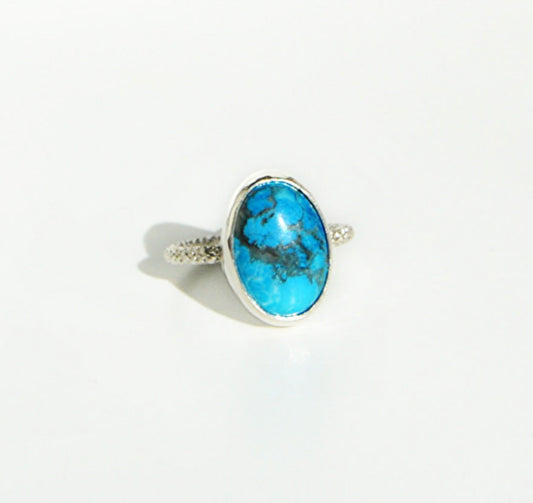 Turquoise Howlite Ring Size 5