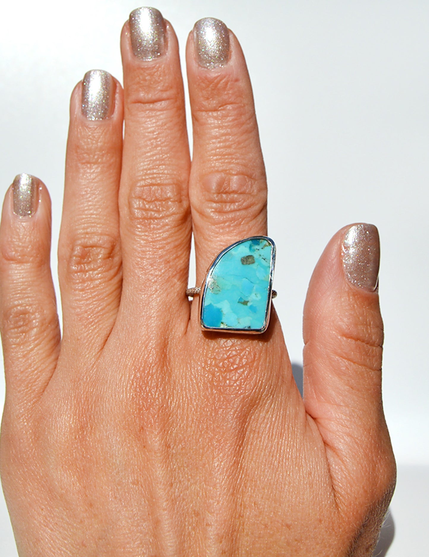 Turquoise Surf Ring Size 9.5